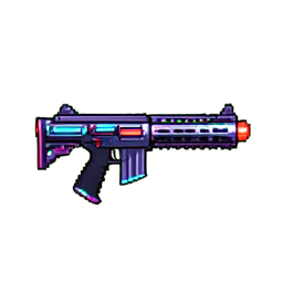 Visée de fusil intelligent — sprite pixel art 256×256