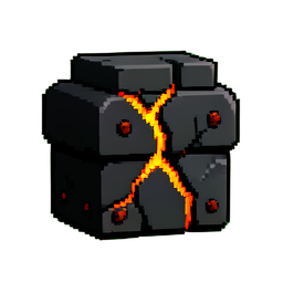 Tentacule noir de mucus — sprite pixel art 256×256