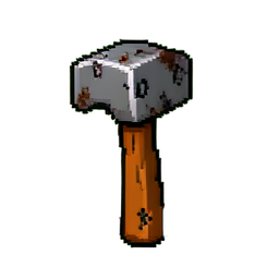 Lava do poço de fundição — sprite pixel art 256×256