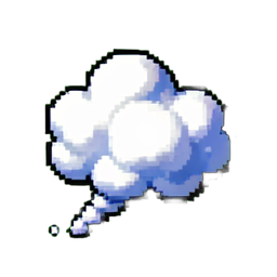 Smoke Puff - 256x256 pixel art sprite