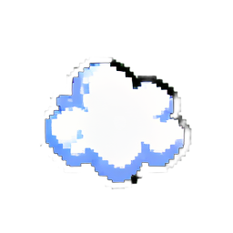 Smoke Vape Cloud — 256×256 pixel art sprite
