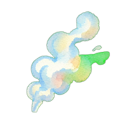 烟雾缕 — 256×256 像素游戏素材