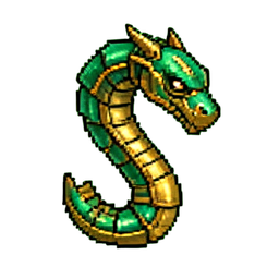 蛇の毒 (16bit) — 256×256 ピクセルアートスプライト