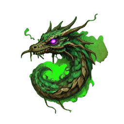 Serpente venenosa (Atmosférica) — sprite pixel art 256×256