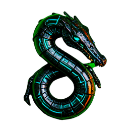 Serpent venimeux (Cinématique) — sprite pixel art 256×256