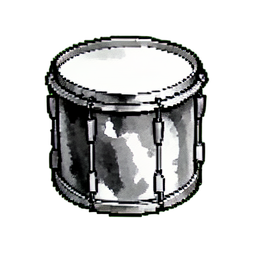 Snare Drum — 256×256 pixel art sprite