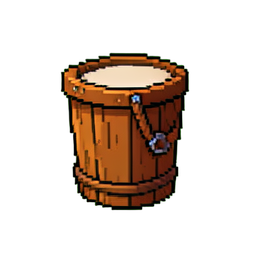 煙羽の黒いカール — 256×256 ピクセルアートスプライト
