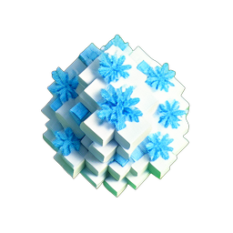 雪深 (ボクセル) — 256×256 ピクセルアートスプライト