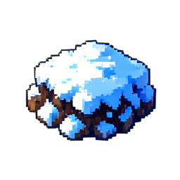 Schnee tief — 256×256 Pixel-Art-Sprite
