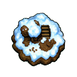 Snow Dirty (16-Bit) - 256x256 pixel art sprite