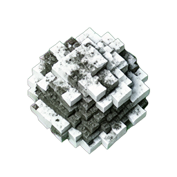 Snow Dirty (Voxel) - 256x256 pixel art sprite