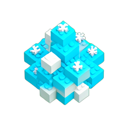 Snow Fresh (Voxel) - 256x256 pixel art sprite