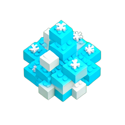 Nieve Fresca (Voxel) — sprite pixel art 256×256