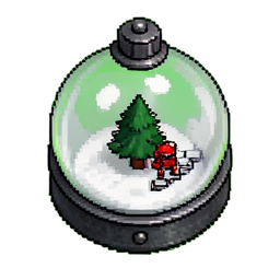 Snow Globe (16-Bit) - 256x256 pixel art sprite
