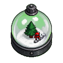 Sphère de Neige (16-bit) — sprite pixel art 256×256