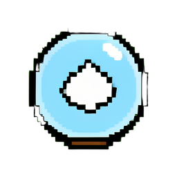Snow Globe (Low-Res) - 256x256 pixel art sprite