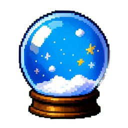 Snow Globe - 256x256 pixel art sprite