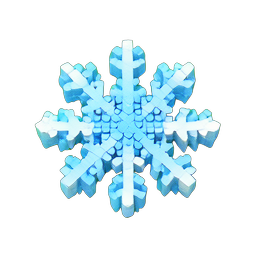 Snow Icy (Voxel) - 256x256 pixel art sprite