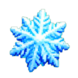 雪と氷 (ピクセルアート) — 256×256 ピクセルアートスプライト