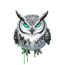 Snow Owl (Atmospheric) - 256x256 pixel art sprite