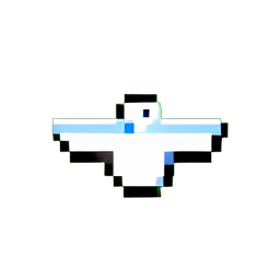 Snow Owl (Low-Res) - 256x256 pixel art sprite