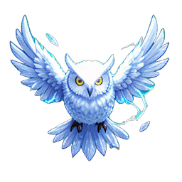 Snow Owl (VFX) - 256x256 pixel art sprite