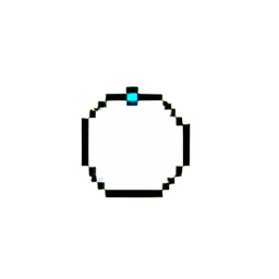 ثلج مكدس (دقة منخفضة) — رسم بكسل 256×256