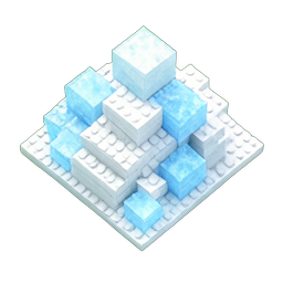 Snow Packed (Voxel) - 256x256 pixel art sprite