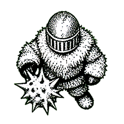 Pastor da Neve (1-Bit) — sprite pixel art 256×256