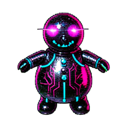 Snowman (Cyberpunk) - 256x256 pixel art sprite