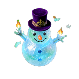 Snowman (HD-2D) - 256x256 pixel art sprite