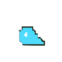 Icône de jour de neige — sprite pixel art 256×256
