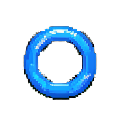 Sonar Pulse Ring — 256×256 pixel art sprite