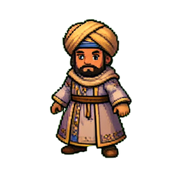 Invocación de Genio de Bruja — sprite pixel art 256×256