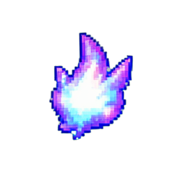 Soul Drain Wisp — 256×256 pixel art sprite
