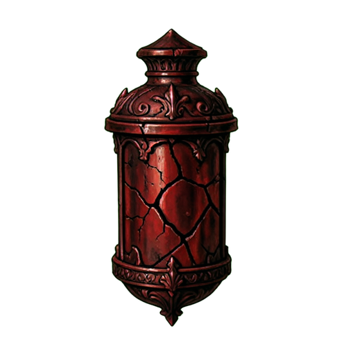 Frasco de Alma Vazio — sprite pixel art 512×512