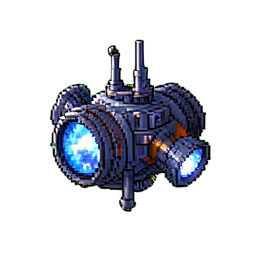 Raumstation — 256×256 Pixel-Art-Sprite