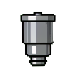 Bujía de Cerámica — sprite pixel art 256×256