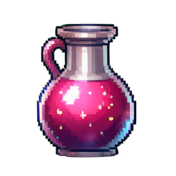 闪耀的魔力药水 — 256×256 像素游戏素材
