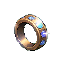 Sparkling Strength Ring — 256×256 pixel art sprite