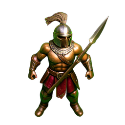 Spartan Warrior (HD-2D) - 256x256 pixel art sprite