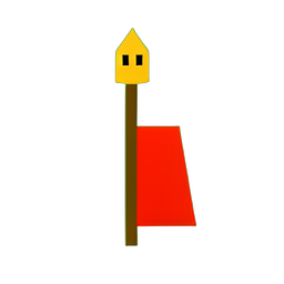 Spartaner Krieger (Niedrigauflösung) — 256×256 Pixel-Art-Sprite