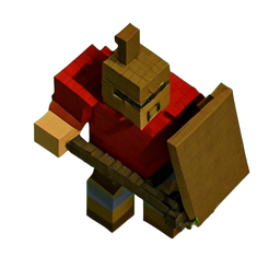 Spartan Warrior (Voxel) - 256x256 pixel art sprite