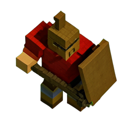 Spartaner (Voxel) — 256×256 Pixel-Art-Sprite