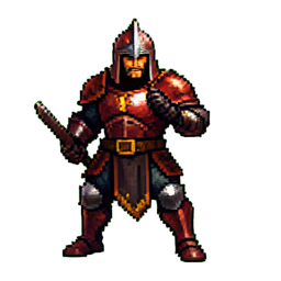 Spartan Warrior - 256x256 pixel art sprite