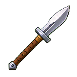 Bandera con punta de lanza — sprite pixel art 256×256