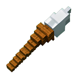 Spear (Voxel) - 256x256 pixel art sprite