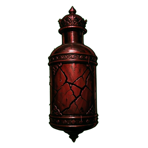Bouteille de Sortilège Scellée — sprite pixel art 512×512