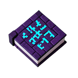 Spell Tome (Voxel) - 256x256 pixel art sprite