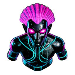 Sphinx (Cyberpunk) - 256x256 pixel art sprite